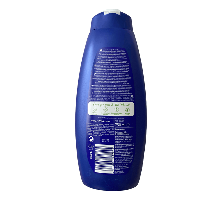 Nivea Creme Care With Elements & Unique Scent Body Wash, 750ml