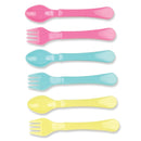 Baby Cutlery Set w/ Smooth Round Edges (Set Of 6) - BPA Free