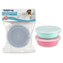 2 Pack Baby Travel Bowls With Lids - BPA Free