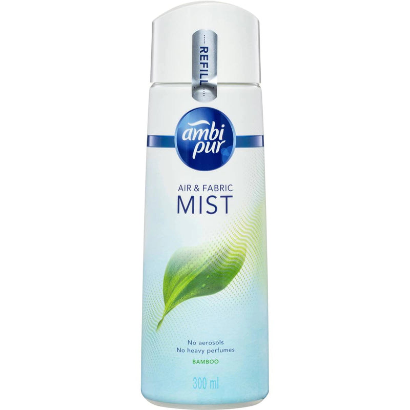 Ambi Pur Air & Fabric Mist - Bamboo Scent (10.1oz Mist + Refill)