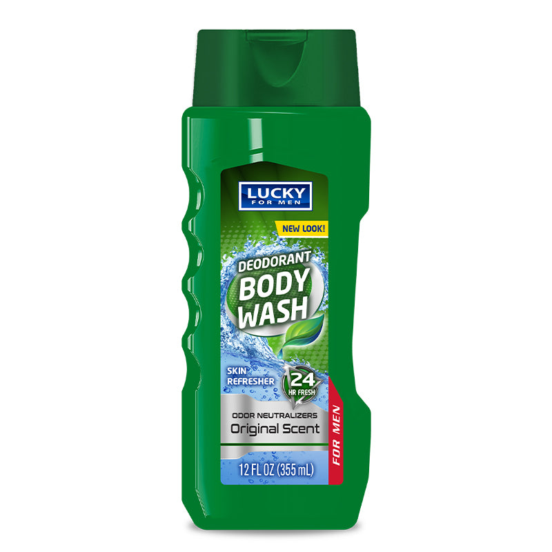 Lucky Deodorant Body Wash 24 Hour Fresh - Original Scent, 12oz