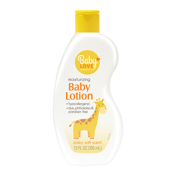 Baby Love Moisturizing Baby Lotion - Baby Soft Scent, 12oz. (355ml)