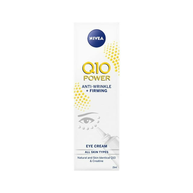 Nivea Q10 Power Anti-Wrinkle + Firming Eye Cream, 15ml (Pack of 3)