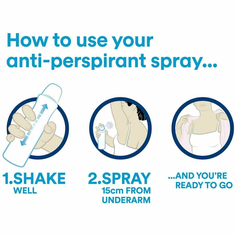 Dove Beauty Finish Anti-Perspirant Deodorant Body Spray, 150ml (Pack of 6)