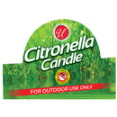 4 Pack MIX Color Citronella Outdoor Garden Candle Glass Jar, 5.6oz (158g)
