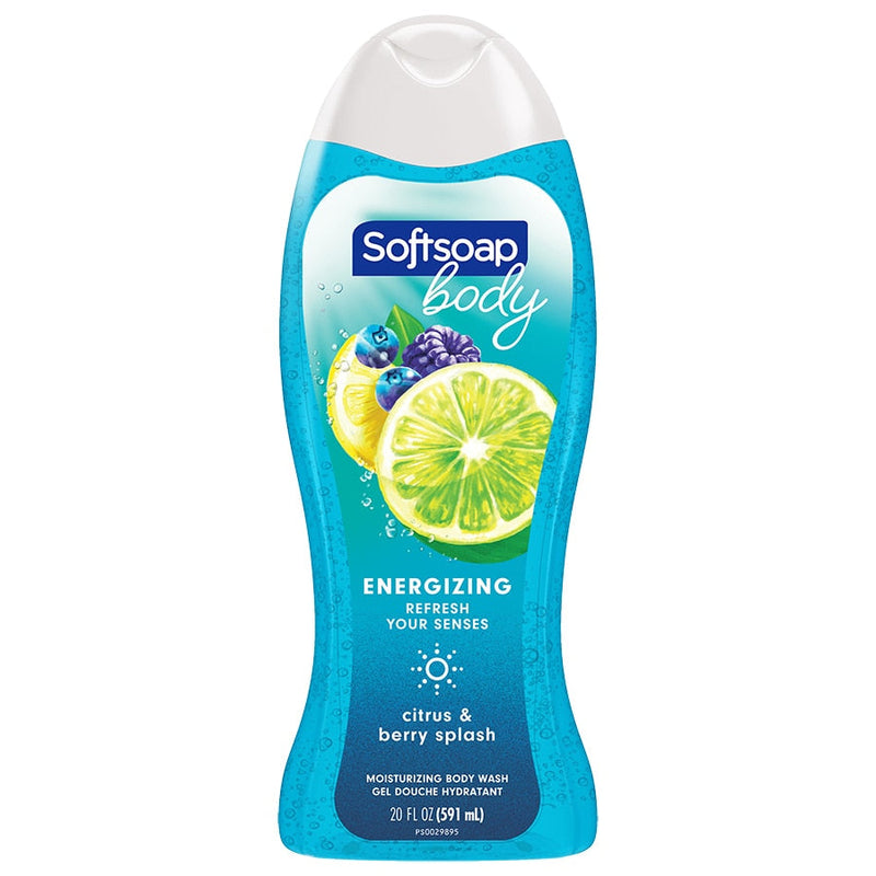 Softsoap Citrus Splash & Berries Real Berry Extracts Body Wash, 20oz (Pack of 2)