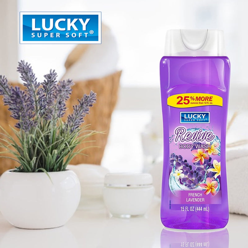 Lucky Super Soft Revive Body Wash - French Lavender, 12oz (355ml)