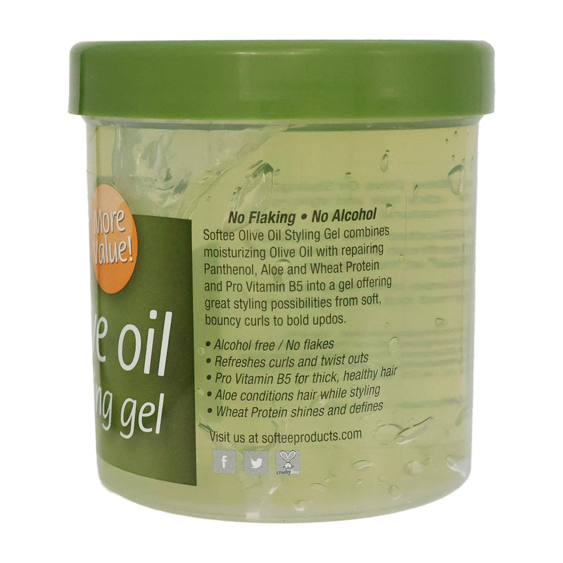 Softee Olive Oil Styling Gel Maximum Hold, 8oz. (227g)