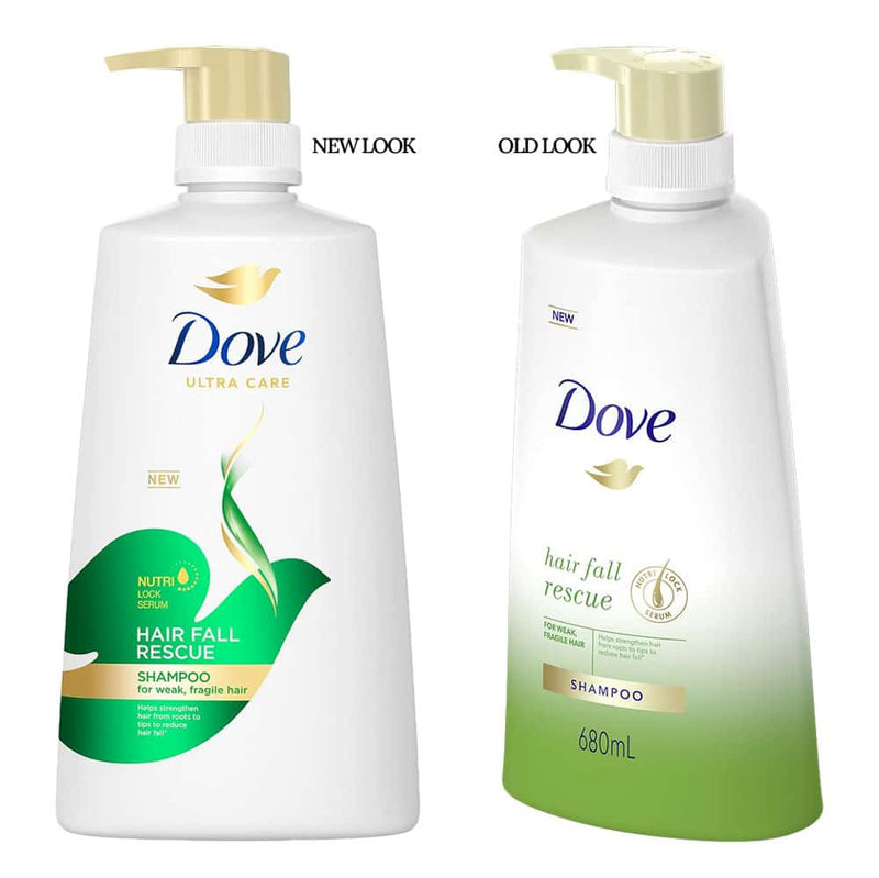 Dove Ultra Care Hair Fall Rescue Shampoo, 23oz (680ml) (Pack of 3)