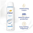 Dove Classic Fresh 48H Anti-Perspirant Deodorant Spray, 5oz (150ml)