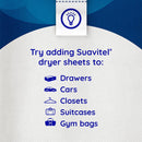 Suavitel Fabric Softener Dryer Sheets - Lavender Scent, 18 Count (Pack of 12)