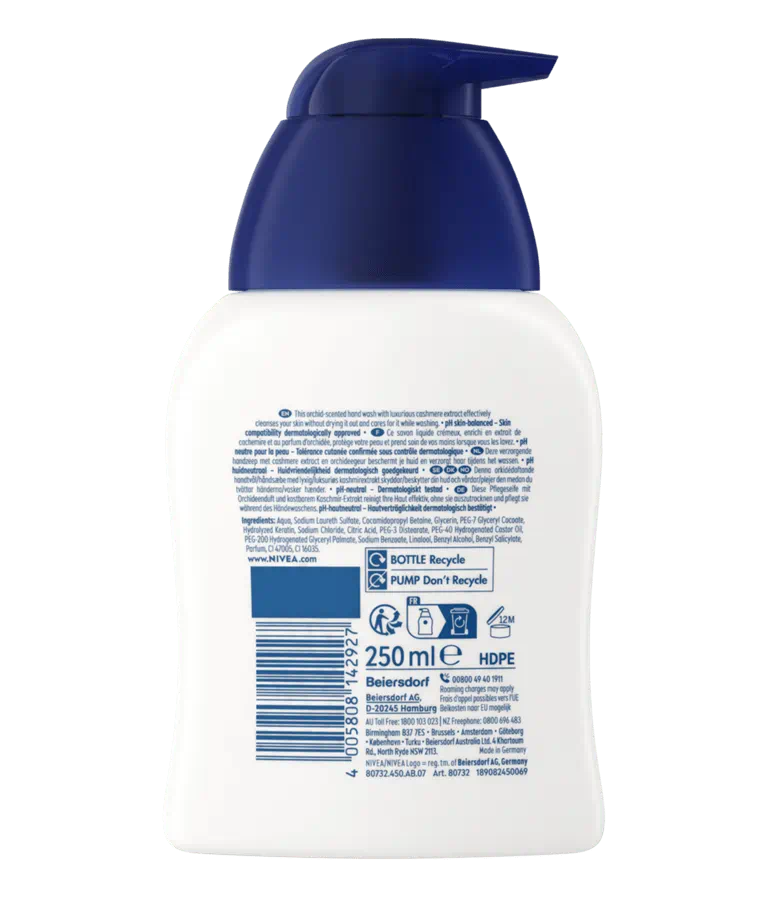 Nivea Indulgent Moisture Cashmere Caring Hand Wash, 8.45oz