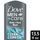 Dove Hydrating Clean Comfort Body, Face, & Hair Wash, 13.52oz 400ml