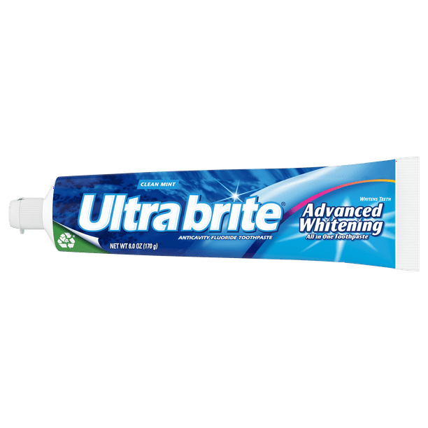 Ultra Brite Advanced Whitening All In One Toothpaste, 6.0oz (170g) (Pack of 6)