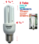 23 Watts (75w Equivalent) Energy Saving Light Bulb - Day Light