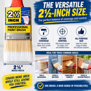 2 1/2 inch Professional Paint Brush – Polyester Bristles