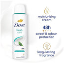 Dove Fresh Care 48H Anti-Perspirant Deodorant Spray, 5oz. (150ml)
