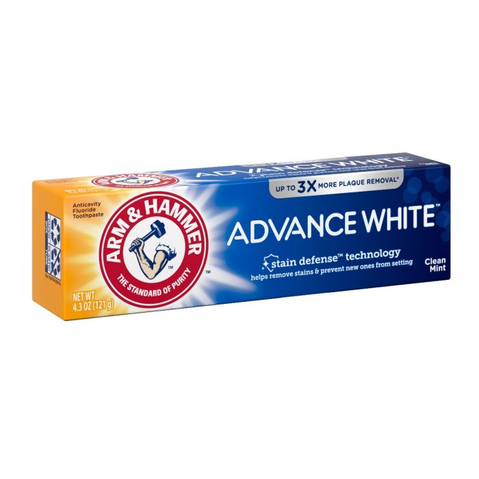 Arm & Hammer Advance White Clean Mint Toothpaste, 4.3oz (121g) (Pack of 12)