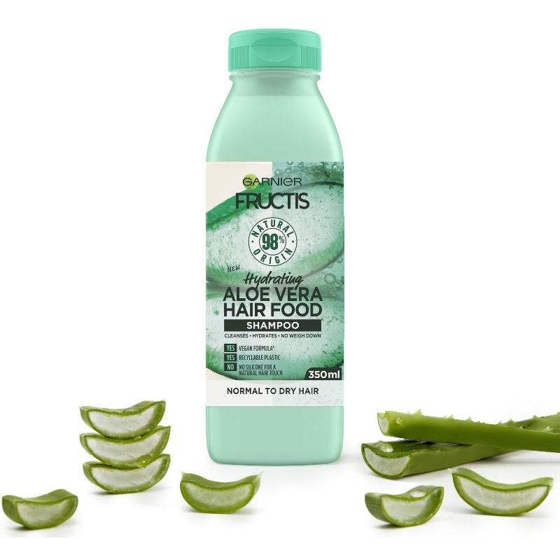 Garnier Fructis Hair Food Aloe Vera Hydrating Shampoo, 11.8oz 350ml (Pack of 3)