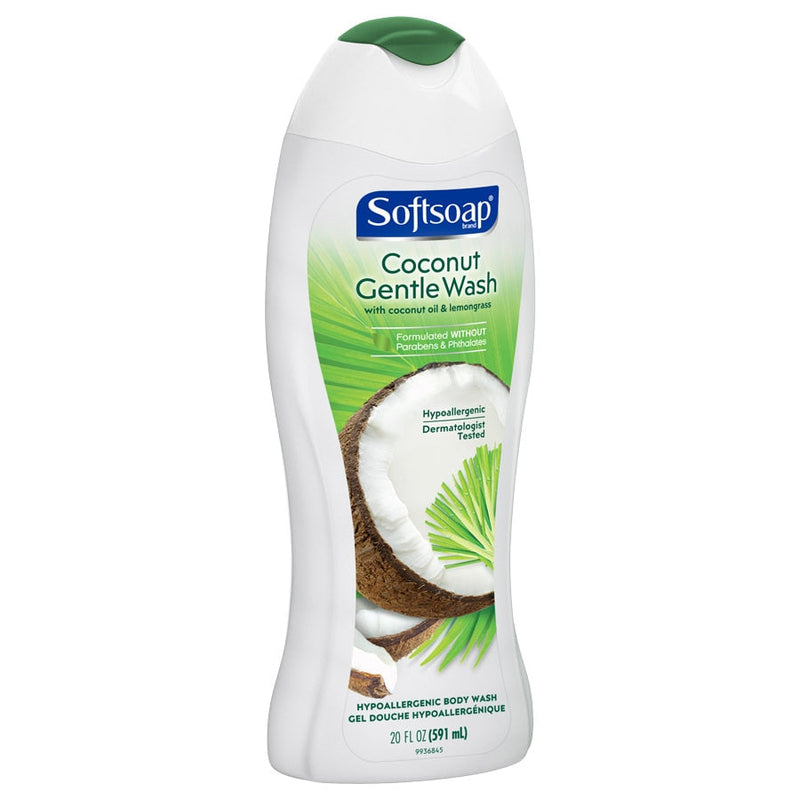 Softsoap Coconut Oil & Lemongrass Body Wash, 20 oz (Pack of 3)