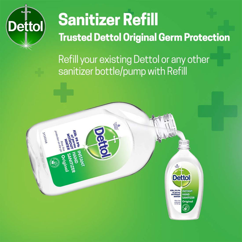 Dettol Original Instant Hand Sanitizer, 16.9oz (500ml) (Pack of 12)