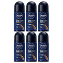 6 Pack x Nivea Men Deep Espresso Black Carbon Anti-Perspirant Deo, 1.7oz