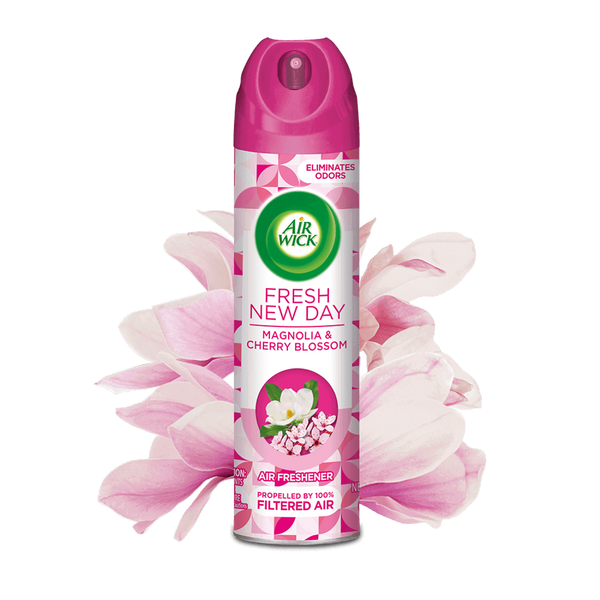 Air Wick Fresh New Day Magnolia & Cherry Blossom Air Freshener, 8oz (Pack of 12)