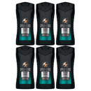 6 Pack x Axe Collision Leather and Cookies Body Wash, 8.45oz 250ml