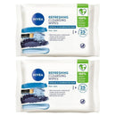 2 Pack x Nivea Cleansing Wipes Normal & Combination Skin, 50 Count
