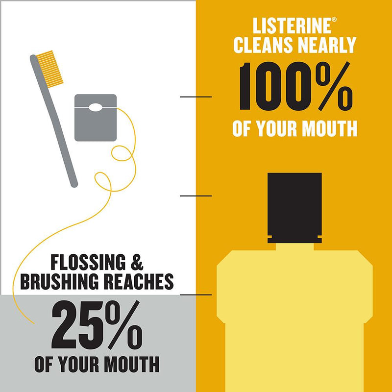 Listerine Original Antiseptic Mouthwash, 8.45oz (250ml) (Pack of 6)