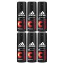 6 Pack x Adidas Team Force Energetic & Woody Deo Body Spray, 150ml