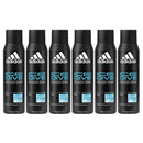 6 Pack x Adidas Ice Dive Deodorant Body Spray - Cool & Aquatic, 5oz. (150ml)