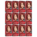 Revlon ColorSilk Beautiful Hair Color - 35 Vibrant Red (Pack of 12)
