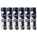 6 Pack x Nivea Men Black & White Invisible Original 72H Spray 6.76oz (200ml)