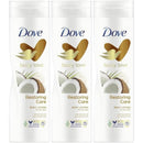 Dove Restoring Care Lotion For Dry Skin Coconut & Almond, 13.5oz (Pack of 3)