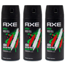 Axe Africa Geranium & Vanilla Deodorant + Body Spray, 150ml (Pack of 3)