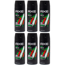 Axe Africa Geranium & Vanilla Deodorant + Body Spray, 150ml (Pack of 6)