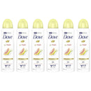 Dove Go Fresh Grapefruit & Lemongrass Scent Deodorant Spray, 5oz. (Pack of 6)