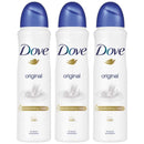 Dove Original Anti-Perspirant Deodorant Body Spray, 5oz. (150ml) (Pack of 3)