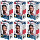 Jet Black 1.0 Men Permanent Hair Color Premium Advanced Formula Kit (Pack of 6)