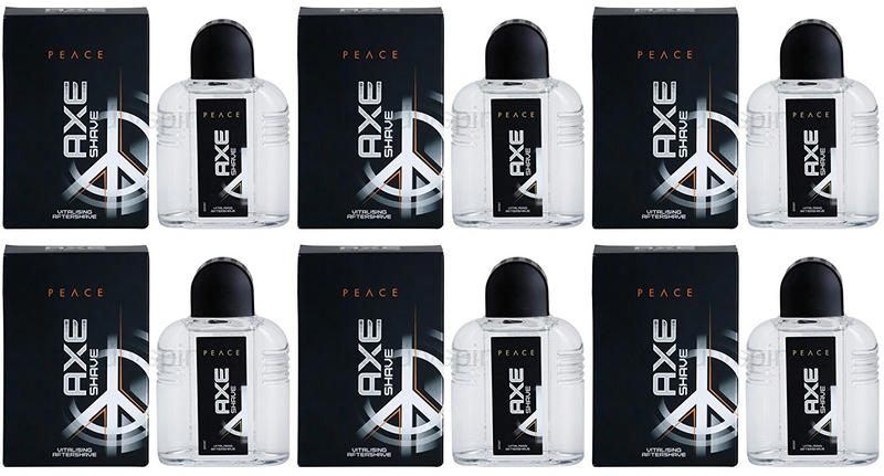 Axe Peace Aftershave, 3.4oz (100ml) (Pack of 6)