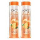 Pond's Oil Control Talc Orange Peel Extract & Sun Protection, 100g (Pack of 2)
