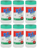Brillo Basics Cleaning Wipes With Bleach, 40 Wipes (Pack of 6)