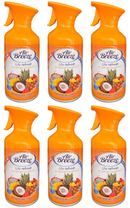 Air Breeze Tropical Fruits Mini Air Freshener Spray, 8.5oz. (250ml) (Pack of 6)