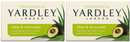 Yardley London Aloe & Avocado Moisturizing Bath Bar Soap, 4.25oz. (Pack of 2)