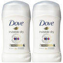 Dove Invisible Dry Anti-Perspirant Deodorant Stick, 1.4oz (40g) (Pack of 2)