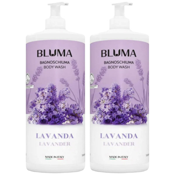 Bluma Bagnoschiuma Body Wash - Lavander (Made in Italy), 33.8oz (Pack of 2)