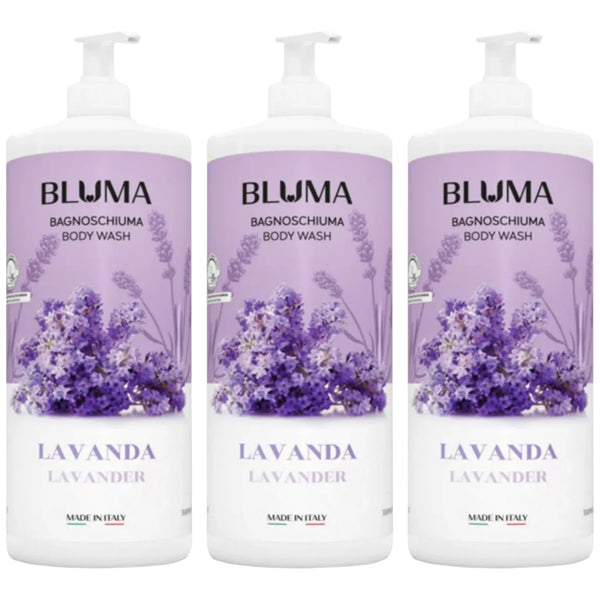 Bluma Bagnoschiuma Body Wash - Lavander (Made in Italy), 33.8oz (Pack of 3)