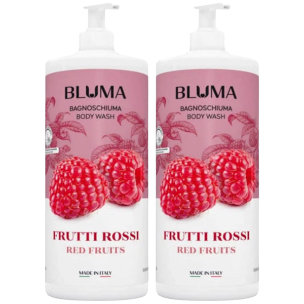 Bluma Bagnoschiuma Body Wash - Raspberry (Made In Italy), 33.8oz (Pack of 2)