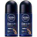 Nivea Men Deep Espresso Black Carbon Anti-Perspirant Deo, 1.7oz (Pack of 2)